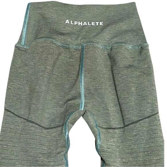 Alphalete OG Revival Teal Green Leggings Small - Picture 7 of 12